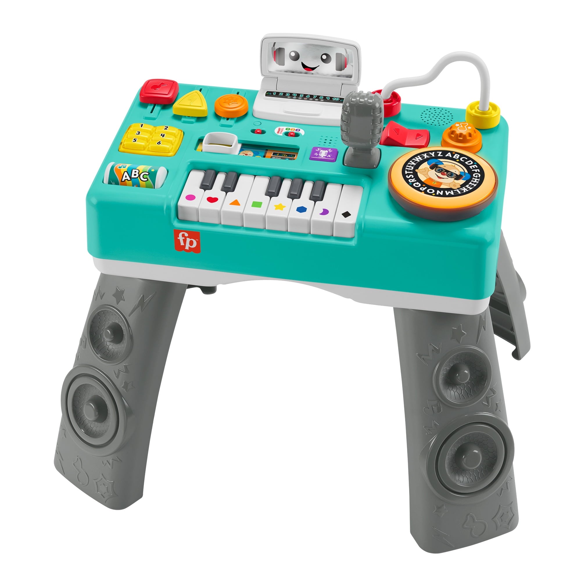 Fisher-Price Laugh & Learn Mix & Learn DJ Table, Musical Learning Toy for Baby & Toddler