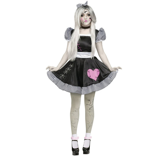 Broken Doll Costume for Adults, Women Size Medium/Large 10-14, by Fun World