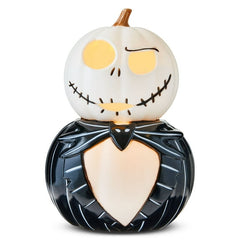 Halloween Black & White Light-up Jack Skellington Pumpkin Stack Decoration, 12 in, by Disney