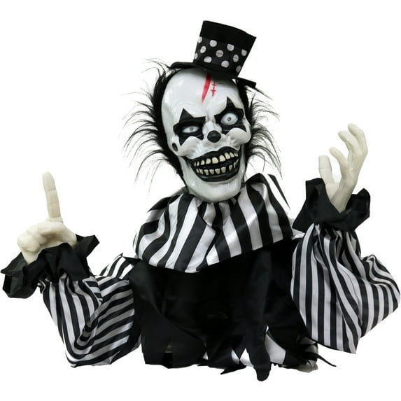 Haunted Hill Farm 1.8 ft Groundbreaker Clown-Vile, Halloween Decoration, Multi-Color, HHFJCLOWN-2LSA