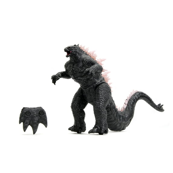 Jada Toys Godzilla X Kong: 14" Heat-Ray Breath Light & Sound RC Radio Control, Ages 8+