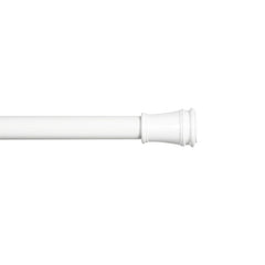 Kenney® Rogers 5/8" Twist & Fit™ No Tools Adjustable Tension Window Curtain Rod, 48-84", White
