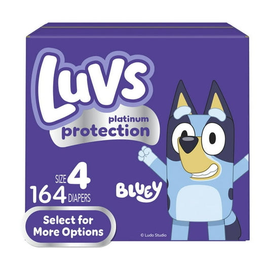 Luvs Platinum Protection Baby Diapers Size 4, 164 Count (Select for More Options)