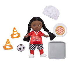 Madame Alexander It's All Me!® 8-Inch Doll, Soccer + Chef Dark Skin Tone/Brown Eyes/Black Hair