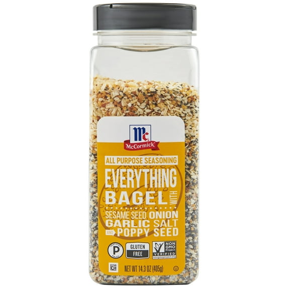 McCormick Gluten Free Everything Bagel All Purpose Seasoning, 14.3 oz Bottle