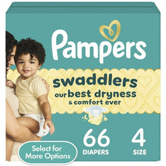 Pampers Swaddlers Diapers, Size S4, 66 Count (Select for More Options)