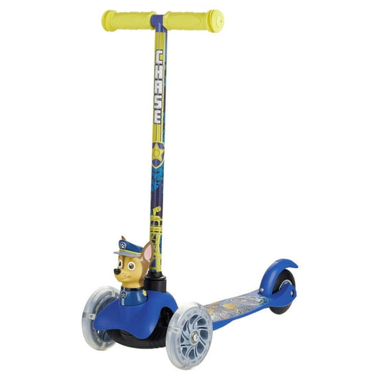 Paw Patrol Chase Ride-N-Glide Buddies 3D Toddler Scooter, 3 Wheel Scooter for Kids Ages 3+, Blue