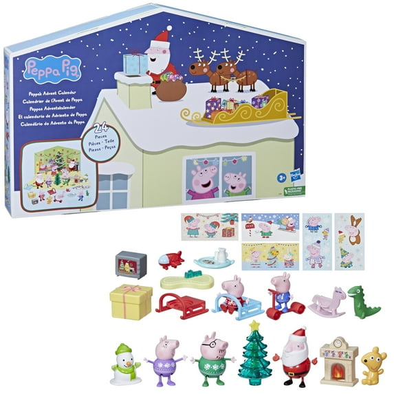 Peppa Pig Holiday Advent Calendar, Christmas Calendar for Kids 
