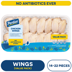 Perdue, No Antibiotics Ever, Fresh Chicken Wings Value Pack, 3.5.3-5.4 lb. Tray