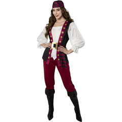 Way to Celebrate Pirate Costume for Adults, Womens Large