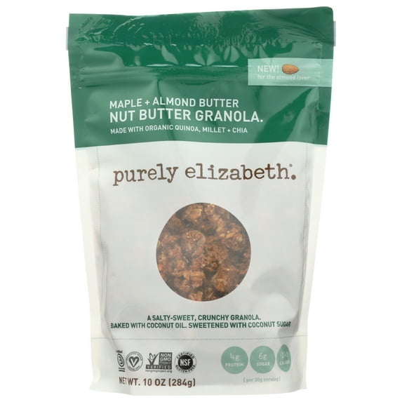 Purely Elizabeth Maple + Almond Butter Granola , 10 OZ