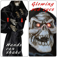 SUNRISEUMBRELLA Hanging Halloween Ghost Decoration, Black(39")