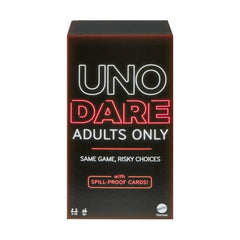 UNO Dare Adults Only Card Game, 2-10 Players, Waterproof Cards and Dice for Adult Game Night (Walmart Exclusive)