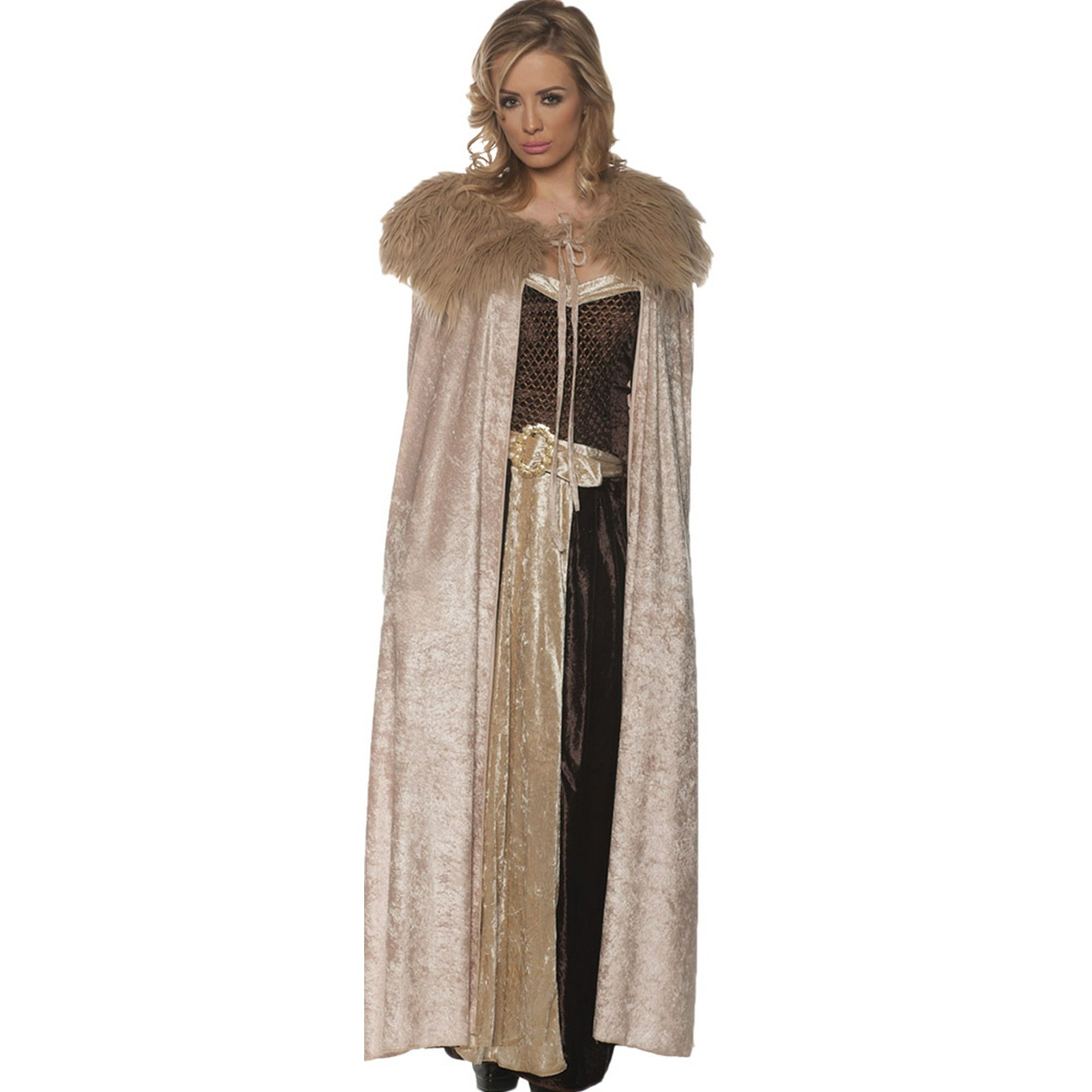 Underwraps UR29204STD Adult Renaissance Cape Womens Costume, Beige - One Size