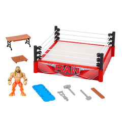 WWE Knuckle Crunchers Rebound Ring & Action Figure, Playset with Seth Rollins Mini Figure