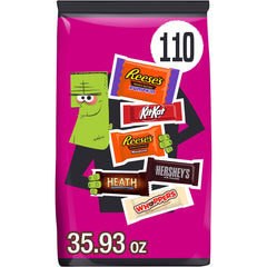 Hershey Assorted Flavored Halloween Candy, Bulk Bag 35.93 oz, 110 Pieces