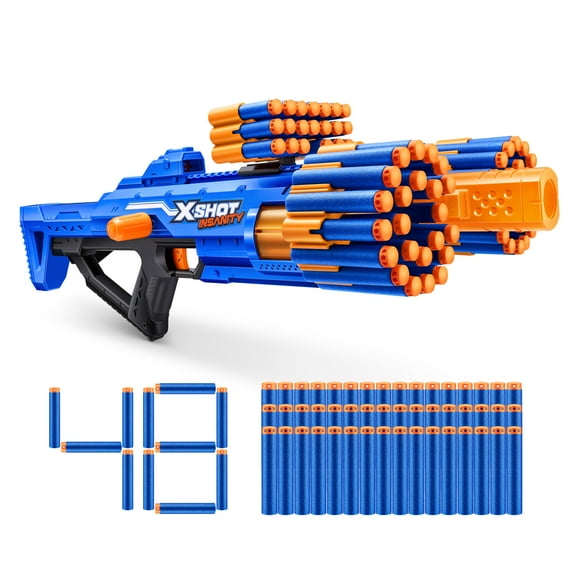 XSHOT Insanity Berzerko (48 Darts) Dart Blaster by ZURU, Outdoor Toys for Ages 8+