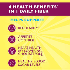 Metamucil Fiber Supplement, Fiber Powder for Digestive Health, Sugar Free Lemonade, 72 Servings
