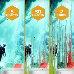 Discovery™ #Mindblown Crystal Aquarium 8-Piece Set - Underwater Crystal Growing Garden, LED Lights, Ages 8 years+