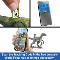 Jurassic World Camouflage 'N Battle Indominus Rex Action Figure Toy with Lights, Sound & Motion