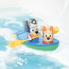 TOMY Toomies Bluey Pull & Go Canoe – Bluey Bath Toy – 18 Months
