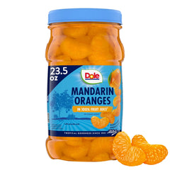 (4 pack) Dole Mandarin Oranges in 100% Fruit Juice, 23.5 oz Jar