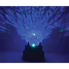 Morris Costumes Blue/Green Crackle Glass Crystal Ball Decoration