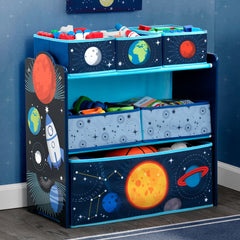 Delta Children Space Adventures 6 Bin Design and Store Toy Organizer, Greenguard Gold Certified
