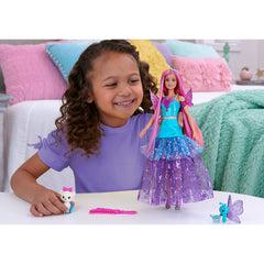 Barbie Doll with 2 Fantasy Pets and Dress, Barbie “Malibu” from Barbie a Touch of Magic