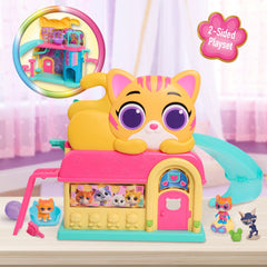 Disney Junior SuperKitties Purr ‘N’ Play Playset and Figures, 12-pieces, Lights and Sounds