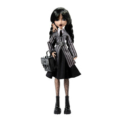 Monster High Wednesday Collectible Doll, Wednesday Addams in Nevermore Academy Uniform with Thing