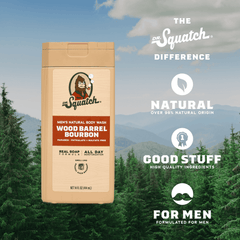 Dr. Squatch Wood Barrel Bourbon Natural Body Wash for Men, 14 fl oz