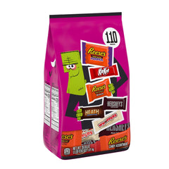 Hershey Assorted Flavored Halloween Candy, Bulk Bag 35.93 oz, 110 Pieces